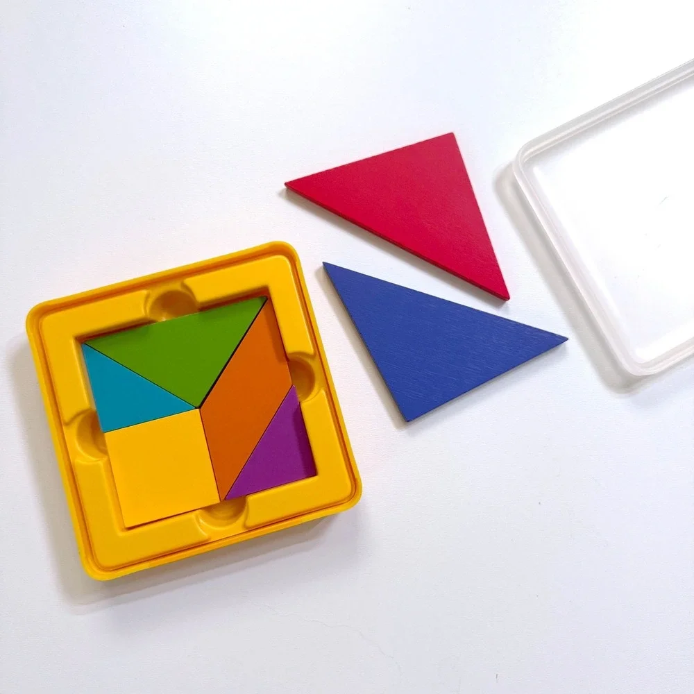 Osmo Tangram and Words Game Pieces Set Blue Orange Cases Educational STEM Toy